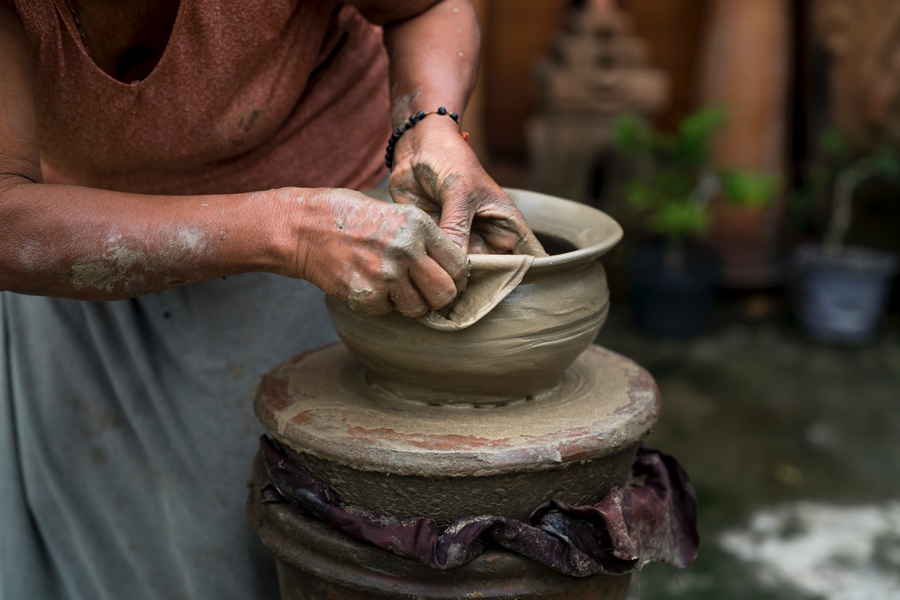 artisanat-construction pot