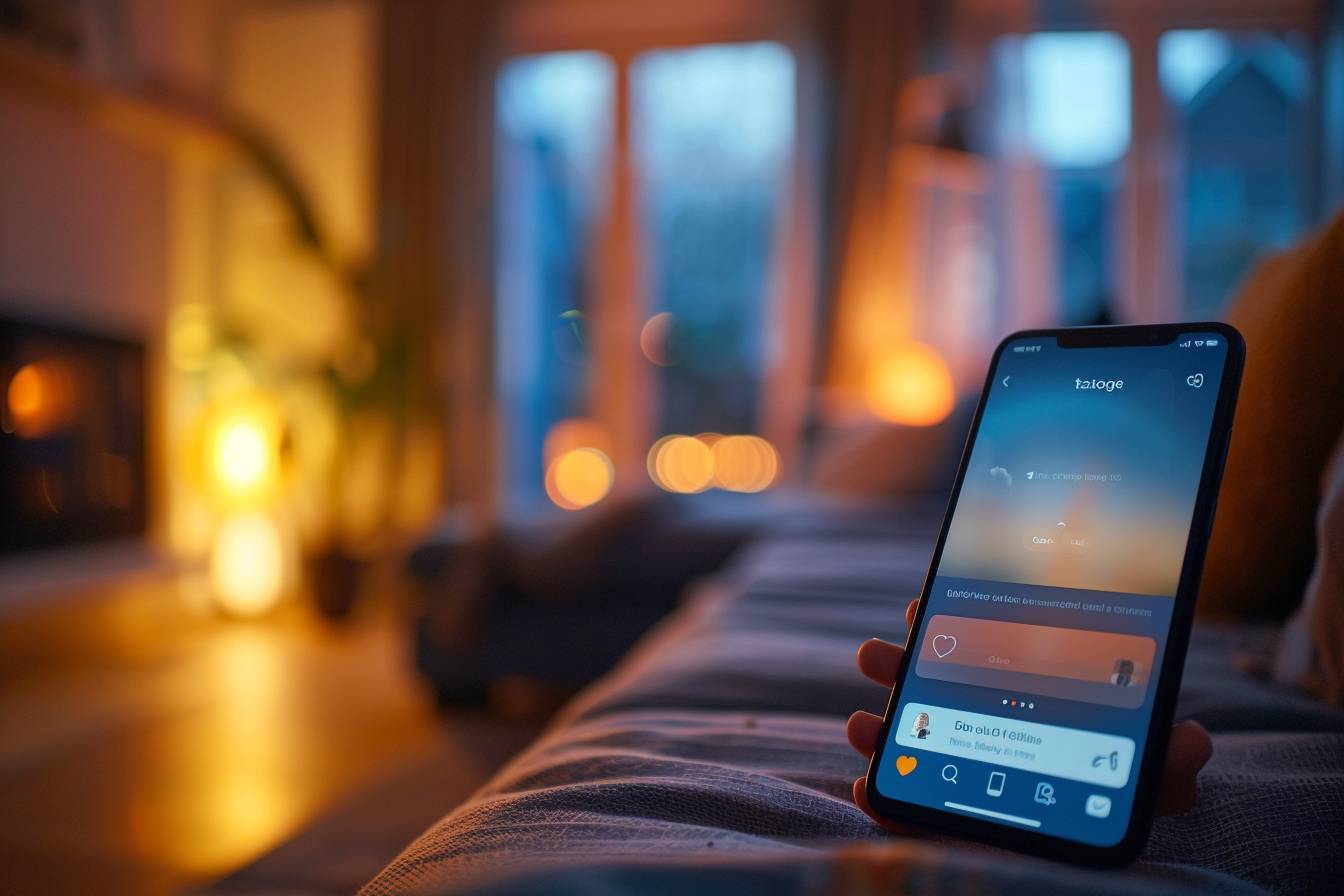Visuel d'un écran montrant les restrictions Instagram